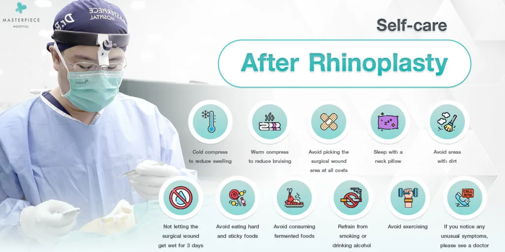 Perawatan diri setelah operasi rinoplasti
