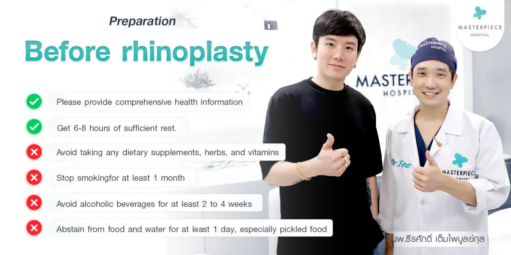 Persiapan sebelum operasi rinoplasti